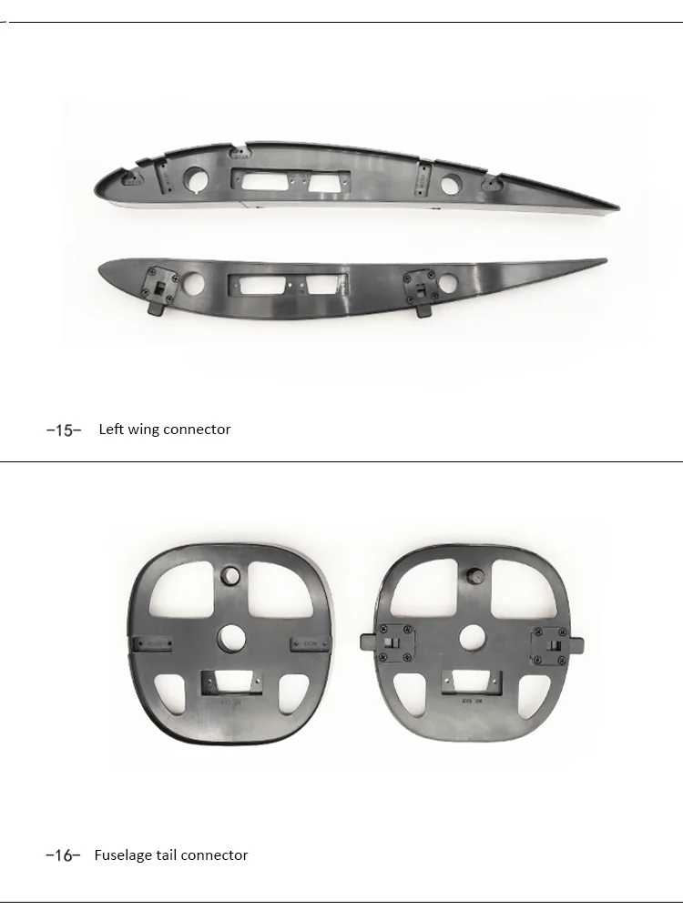 Makeflyeasy Fighter aerial survey carrier KIT (EPO, EVA, carbon tube, ABS connector) Parts UAV